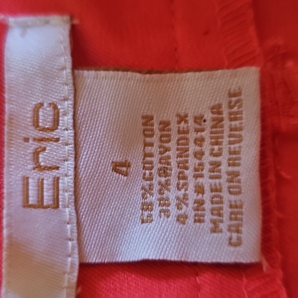 Vibrant Orange Cropped Jeans for Women - Picture 9 of 13